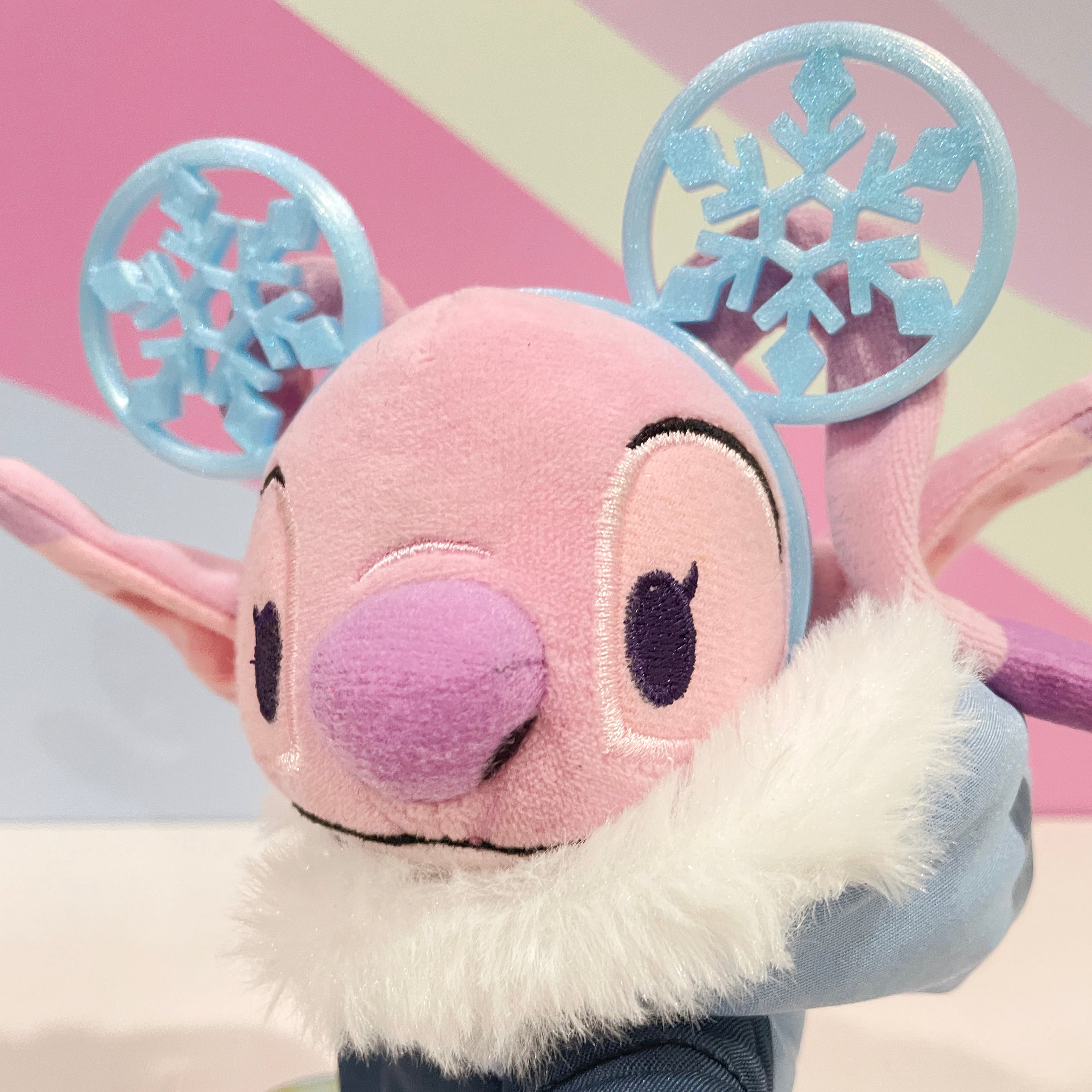 Crystal Snowflake Mouse Ears for NuiMO Plush & Labubu
