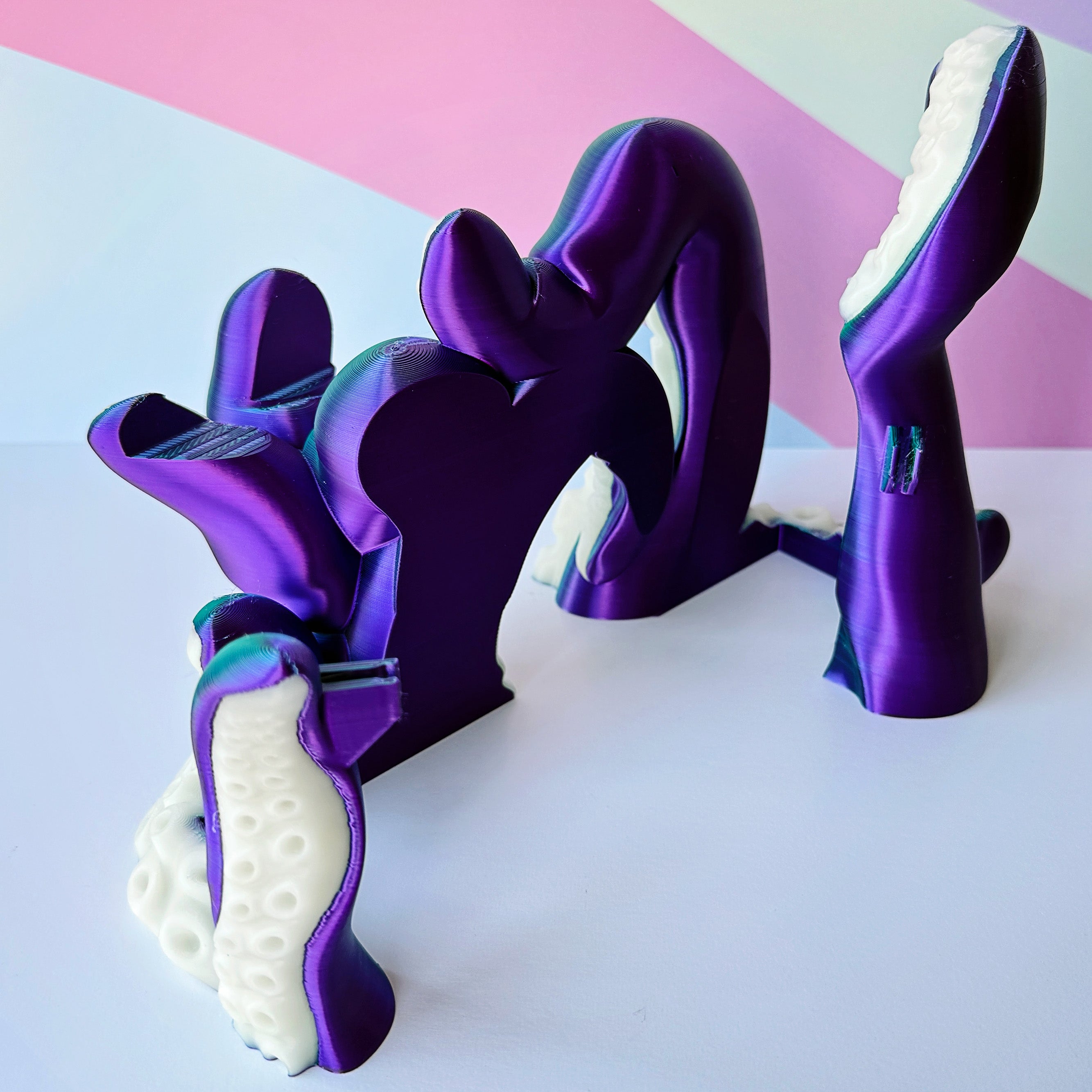 Switch 2 Tentacle Dock Organizer - 3D Printed Controller Stand with Cable Management