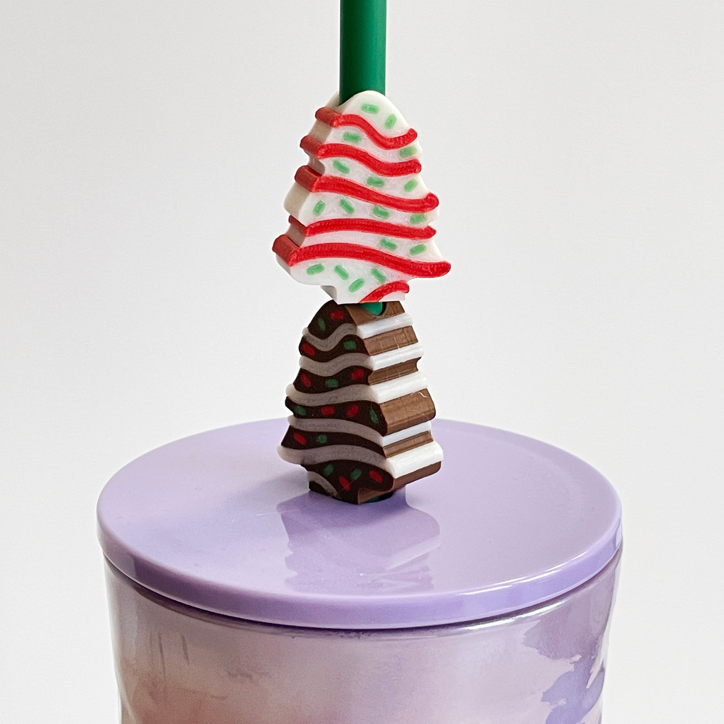 Tree Cake for Straw Toppers