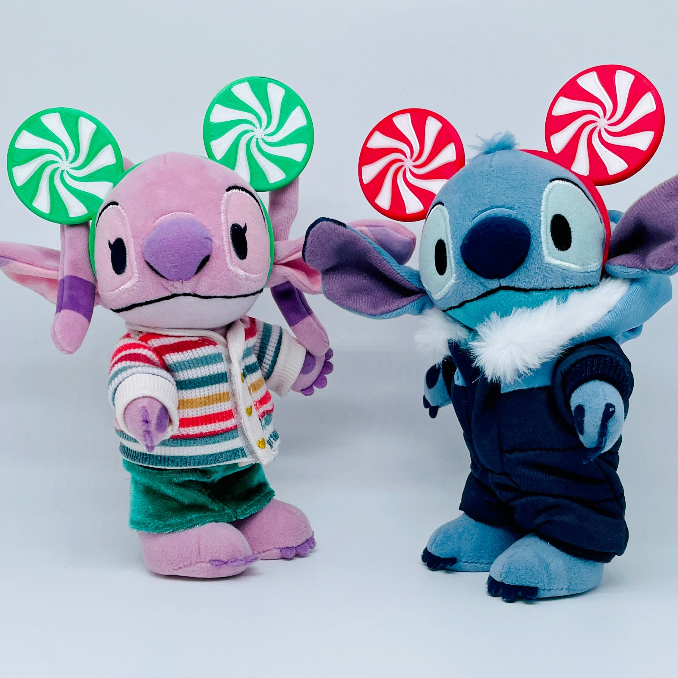 Candy Cane Mouse Ears Headband – Fits NuiMO and Labubu