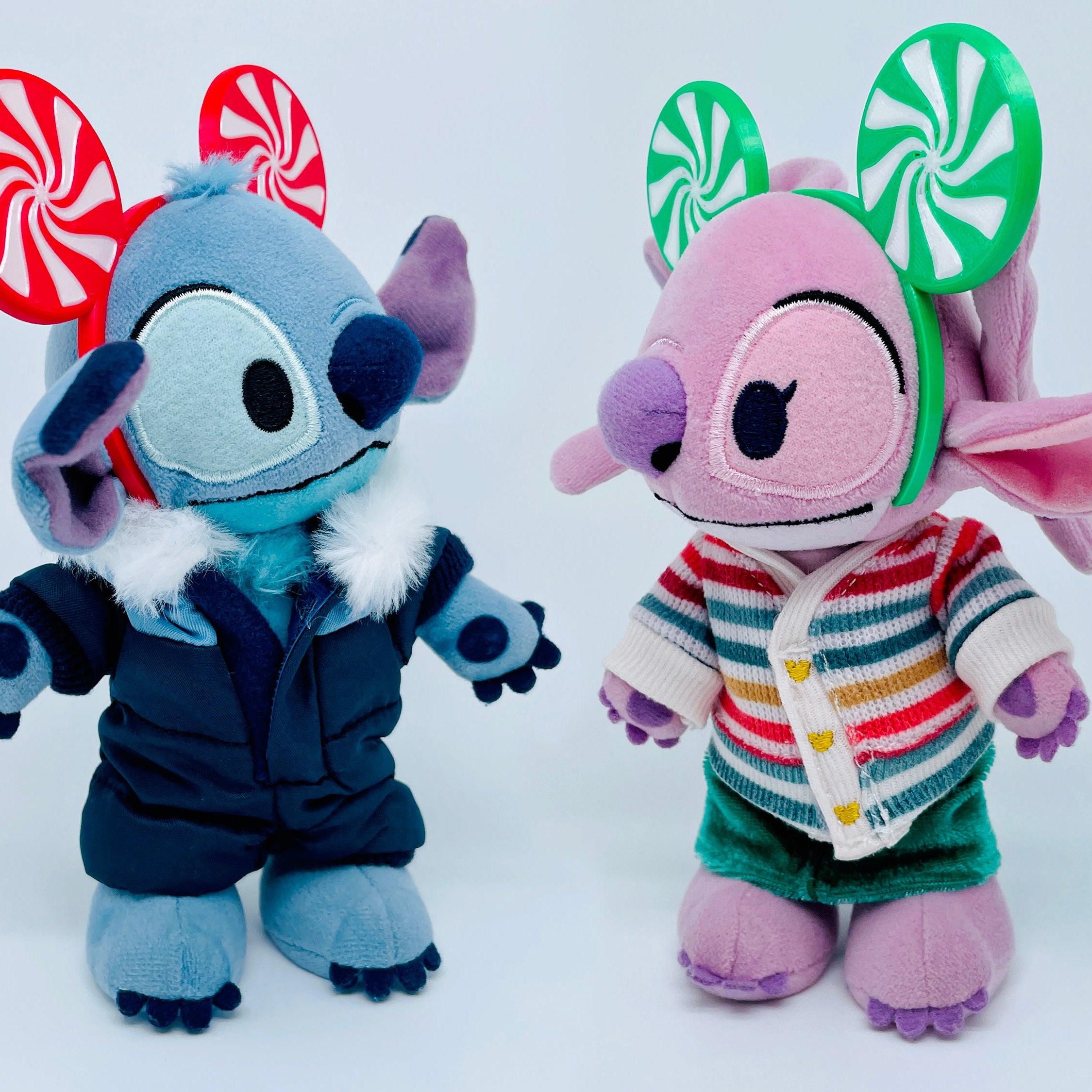 Candy Cane Mouse Ears Headband – Fits NuiMO and Labubu