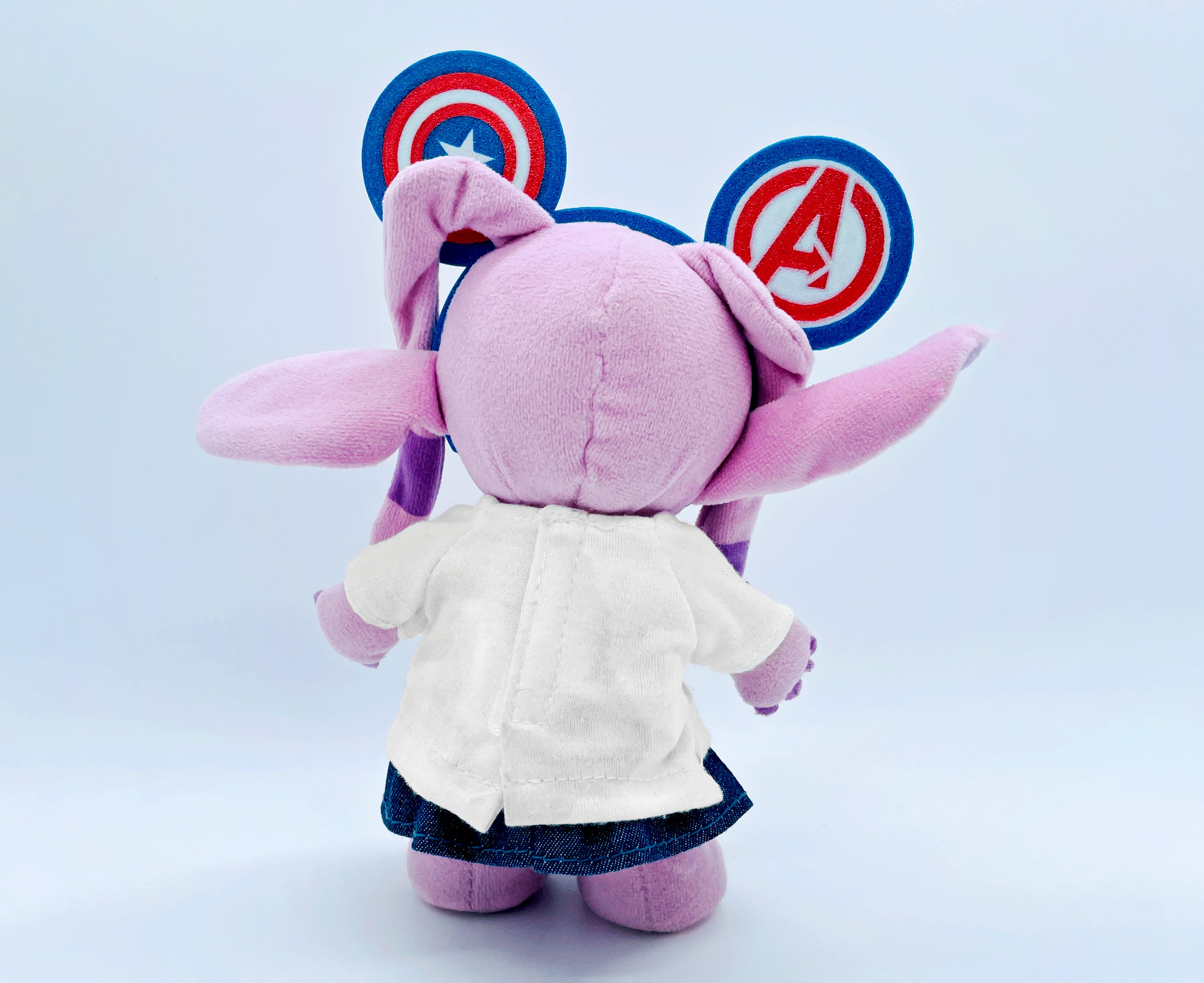 Avengers-Inspired Plush Ears Headband – Fits NuiMO & Labubu