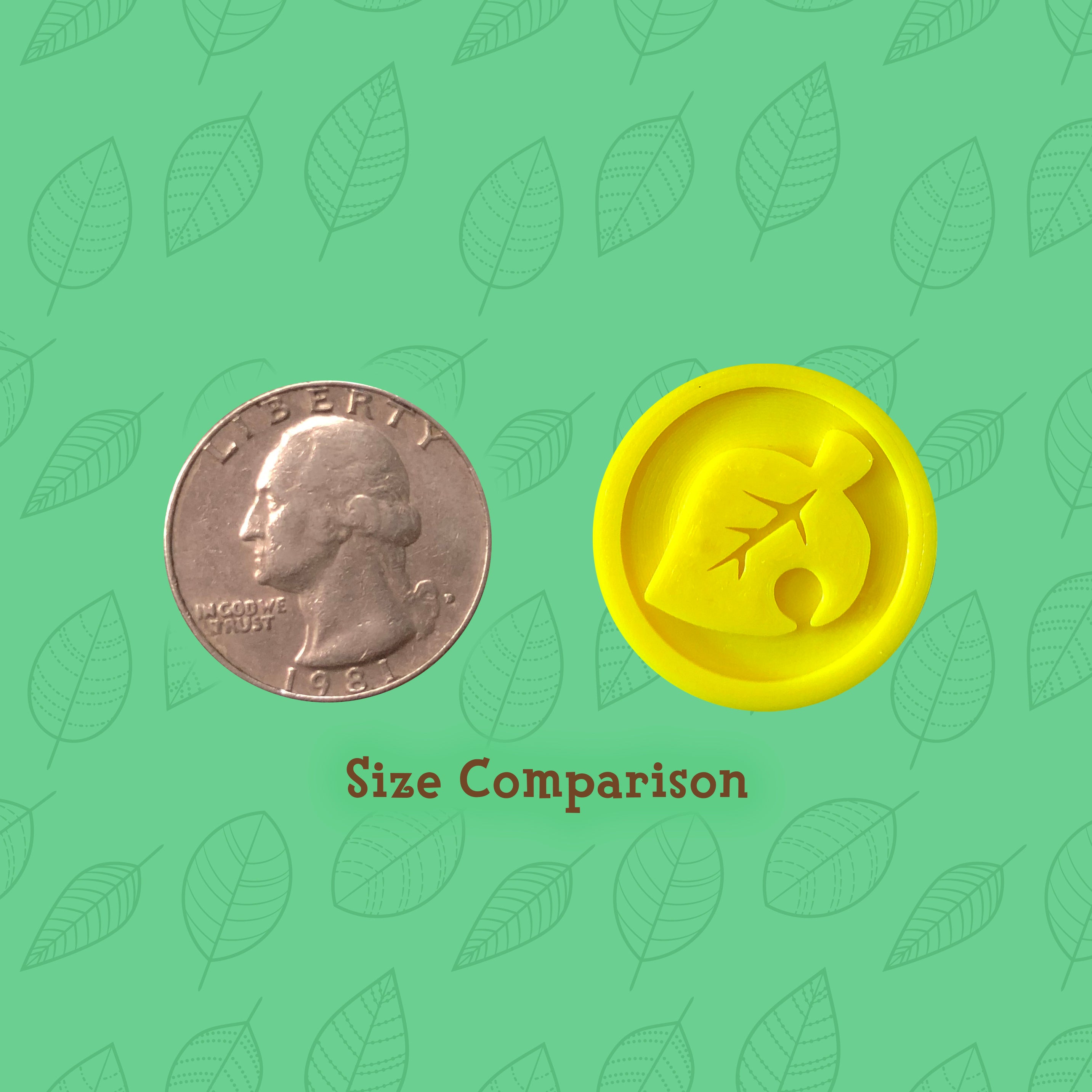Animal Crossing Replica Coins - Leaf Icons
