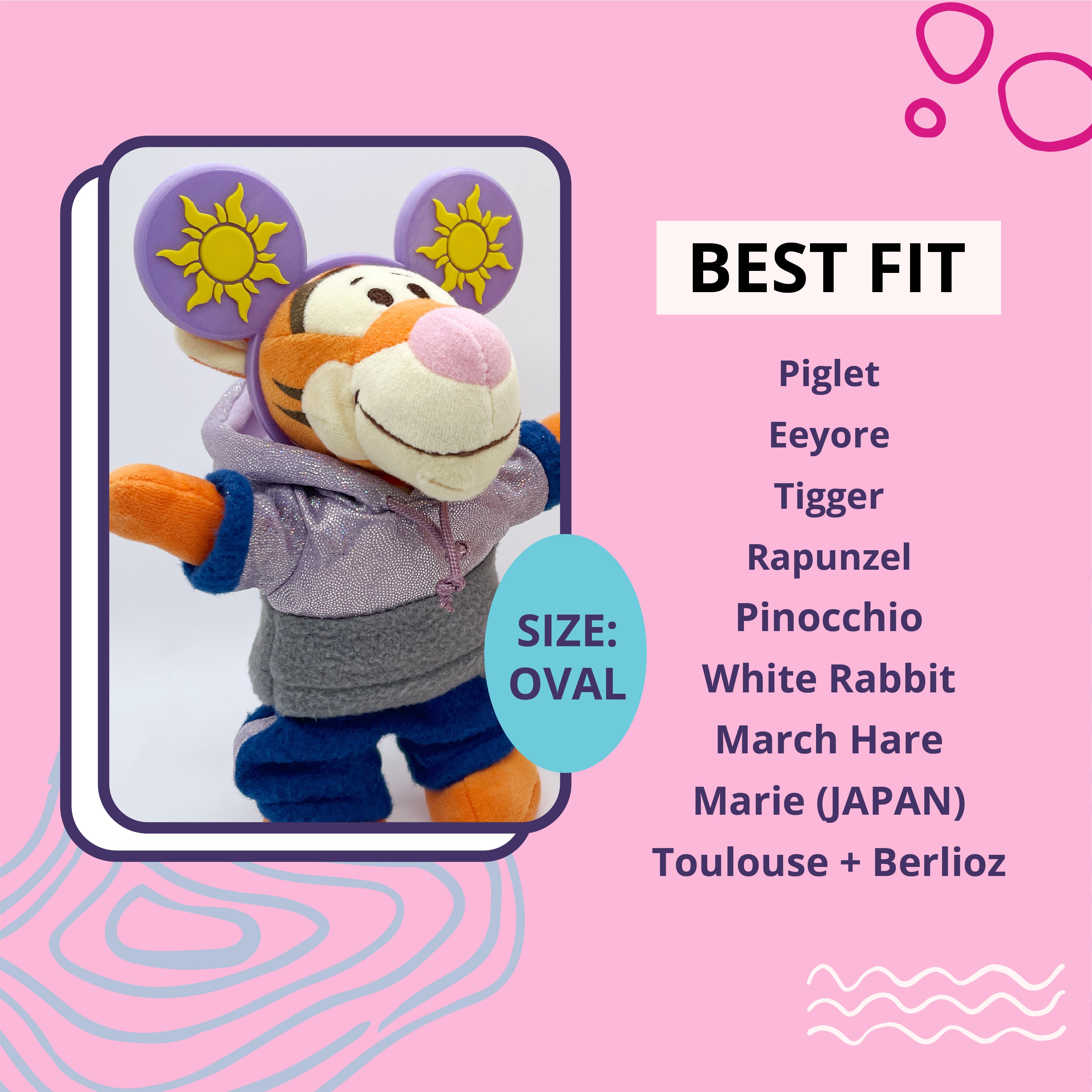 Epcot/Spaceship Earth Themed Ears for NuiMO Plushes
