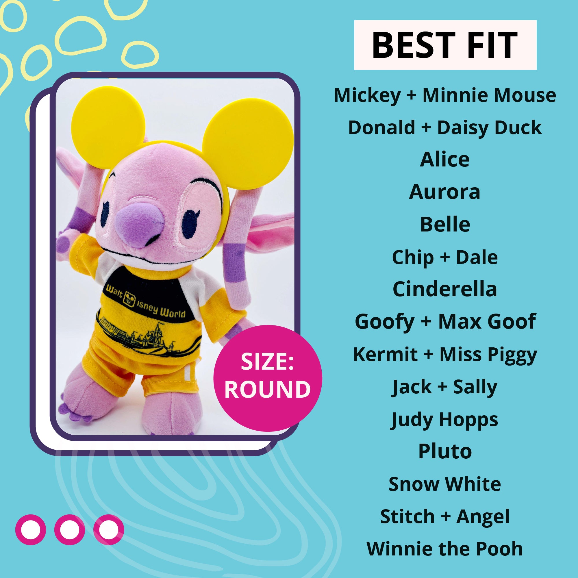 Tron Mouse Ears & Identity Disc for NuiMO Plush