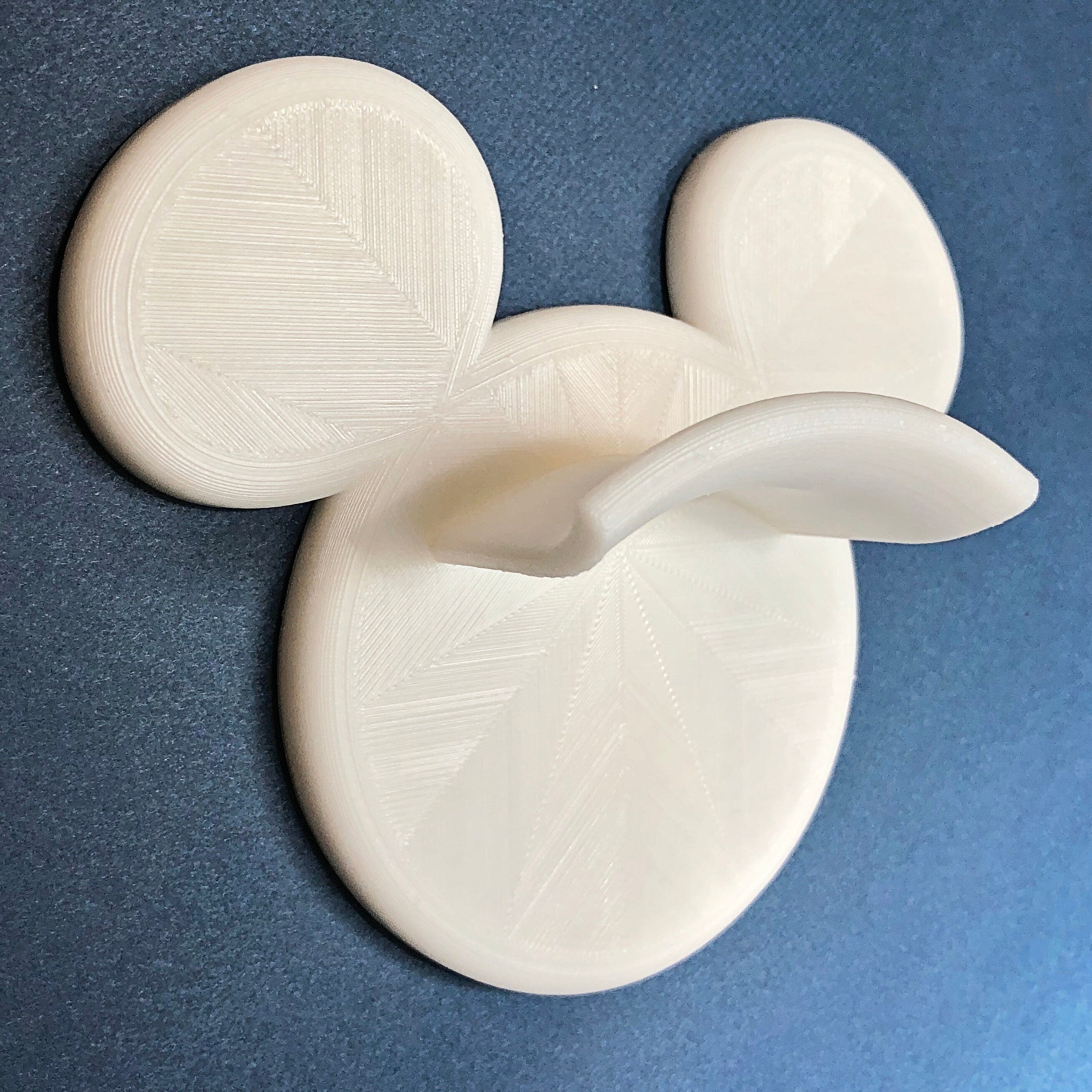 Mouse Head Wall Hook for Backpacks, Hats and Headbands - Flush Mount