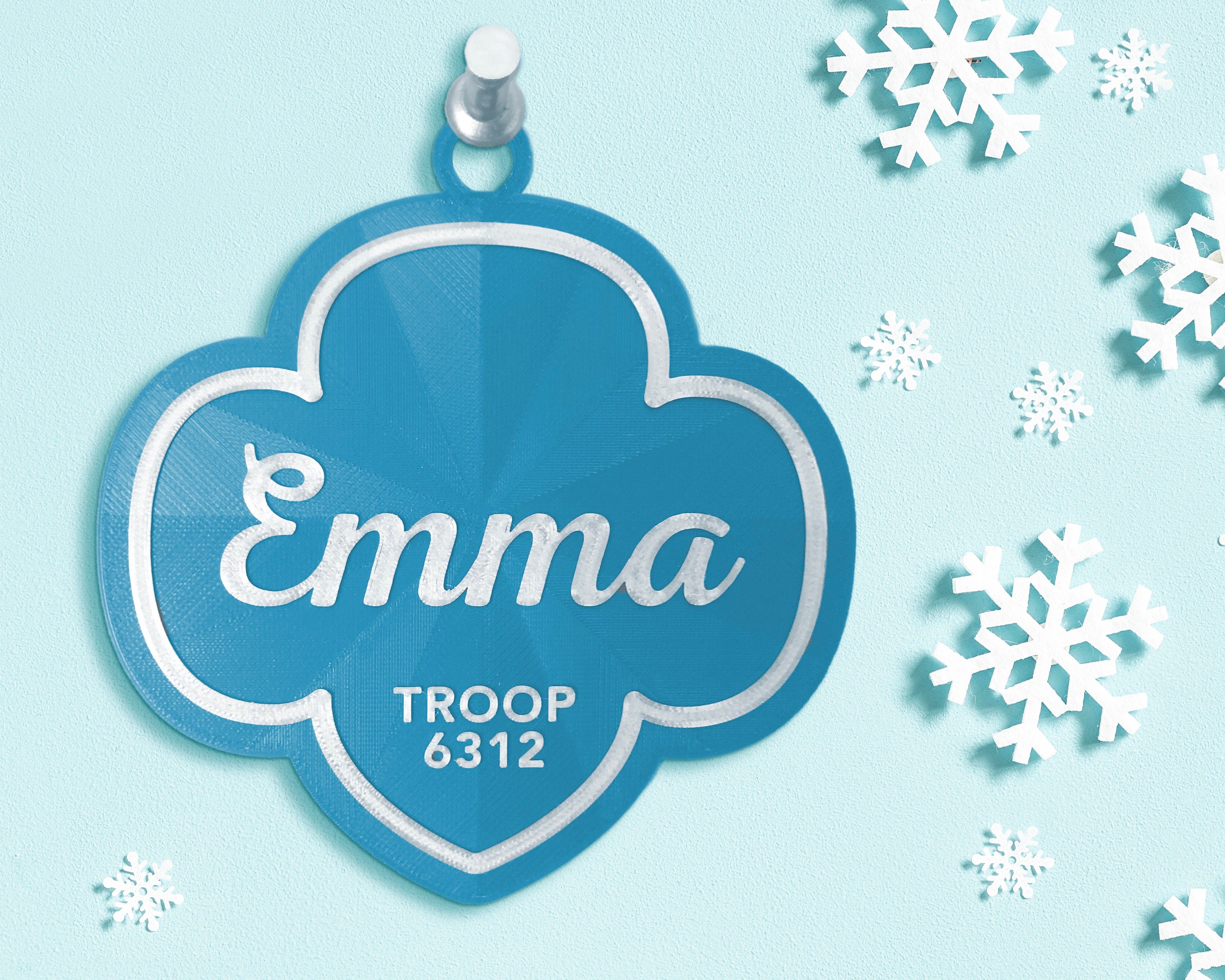 Personalized 3D Printed Trefoil Ornament/Award Medallion
